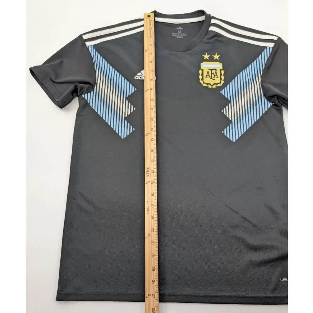 Argentina Soccer Jersey Mens Medium Black World Cup Away AFA Futbol - Picture 12 of 16
